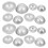 16 Sets Bath Bomb Molds - Multi-Use Metal Hollow Sphere 1