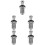 5Pcs Carbon Steel Cat40-45 Degree Pull Stud Retention Knob 6