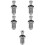 5Pcs Carbon Steel Cat40-45 Degree Pull Stud Retention Knob 7