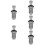 5Pcs Carbon Steel Cat40-45 Degree Pull Stud Retention Knob 10