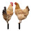 10 Pcs Acrylic Yard Stakes Decorative Chicken Lawn Insert Signs 1