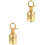 2Pcs Stainless Steel Cord Stopper End Tip Caps With Snap Hook 5