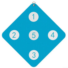 Square Fencing Target PU Material Wall-Mounted Small Target Hang Type For Beginners Light Blue