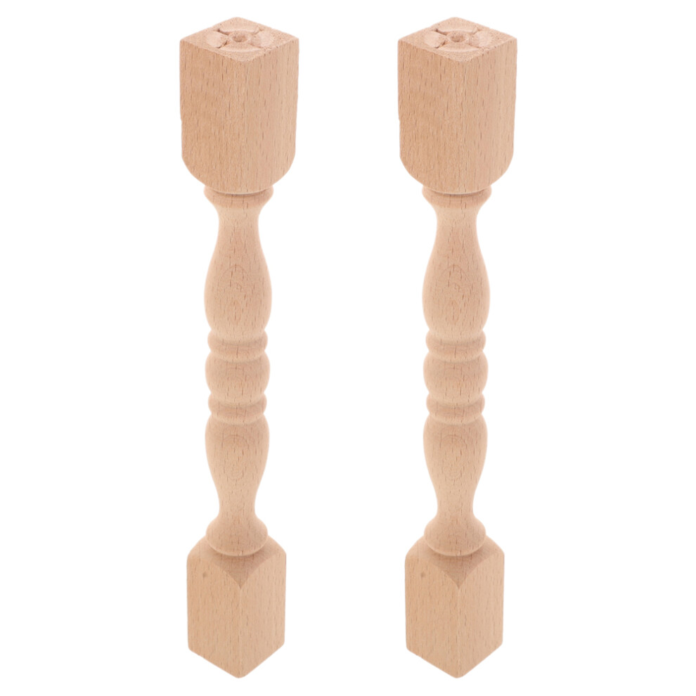 6 Pcs Solid Wood Baluster Spindles For Staircase Fence Cabinet 031043012415
