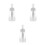 3Pcs Lightweight 180Ml Powder Applicator Bottle Reusable Puff Spray 10