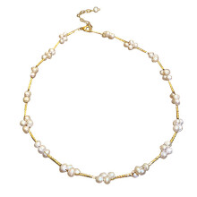 3 Pcs Elegant Girl Pearl Clavicle Bone Chain Necklace