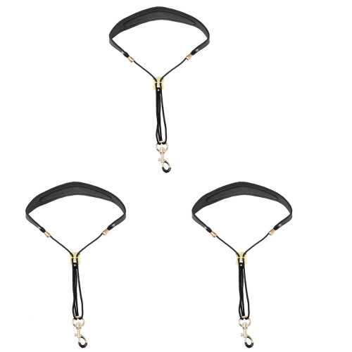 3Pcs Adjustable Saxophone Neck Strap With Metal Hook 1