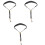3Pcs Adjustable Saxophone Neck Strap With Metal Hook 3