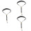 3Pcs Adjustable Saxophone Neck Strap With Metal Hook 6