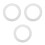 3Pcs Bass Drum Hole Protector Ring Self Adhesive 7
