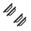 4 Pcs Barn Drawer Door Handles Aluminum Alloy Pulls 4