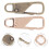 24 Pcs Durable Zipper Heads Tabs Replacement Pullers Accessories 10