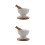 2 Sets Ceramic Mortar And Pestle 7