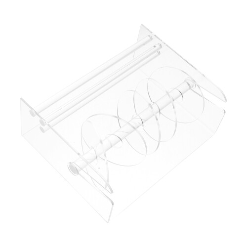 2Pcs Adjustable Acrylic Label Dispenser With 6 Disks 2