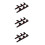 3 Pairs Baseball Bat Holder: 3-Layer Wall Mount Rack With Nails 7