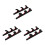 3 Pairs Baseball Bat Holder: 3-Layer Wall Mount Rack With Nails 10