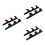 3 Pairs Baseball Bat Holder: 3-Layer Wall Mount Rack With Nails 9