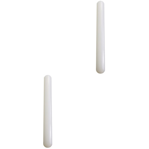 2Pcs White Non-Stick Rolling Pins for Pizza, Noodles, and Baking Use 2