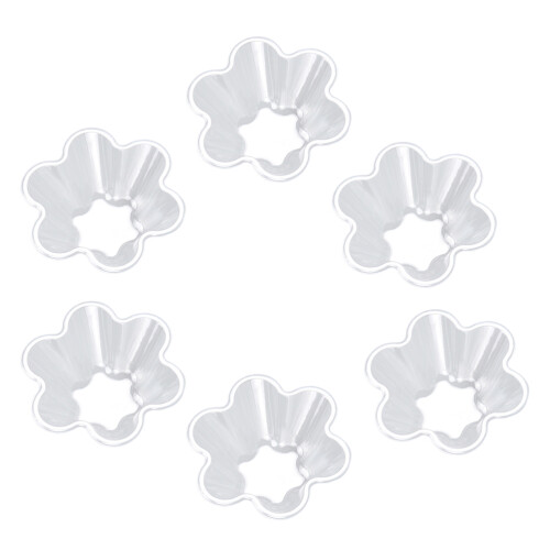 100Pcs Transparent Ice Cream Petal Shape