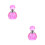 2 Pcs Crystal Empty Perfume Bottle Decor Storage 4