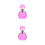 2 Pcs Crystal Empty Perfume Bottle Decor Storage 3