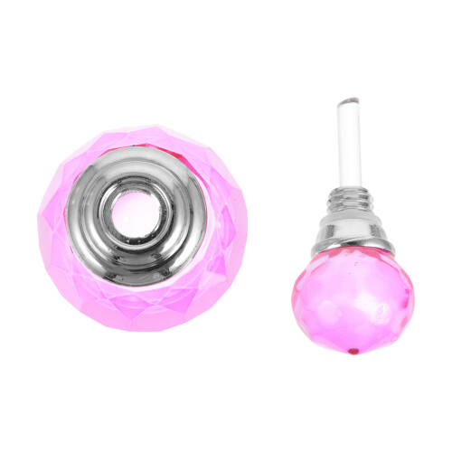 2 Pcs Crystal Empty Perfume Bottle Decor Storage 1