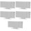 5Pcs LED Projection Alarm Clock Digital With Large White Display 9