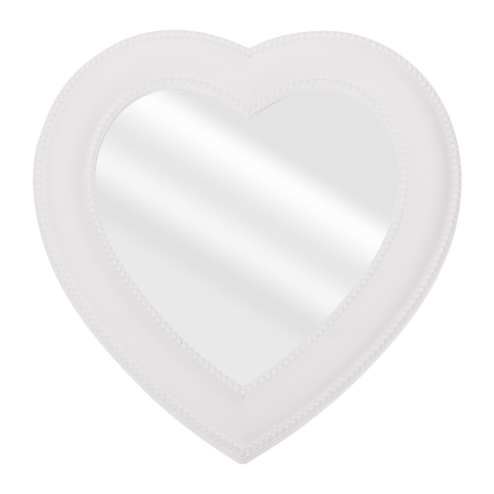 Totority 8 Pcs Heart-Shaped Wall-Mounted Desktop Makeup Mirror