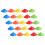 25Pcs Portable Soccer Training Cones Multi Function Agility 10