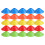 25Pcs Portable Soccer Training Cones Multi Function Agility 2
