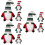9Pcs Xmas Gnome Cutlery Holder Cloth Silverware Covers Assorted Colors 9