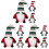 9Pcs Xmas Gnome Cutlery Holder Cloth Silverware Covers Assorted Colors 4