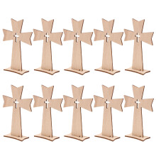 50 Pcs Wooden Crosses For Church Altar Religious Decor
