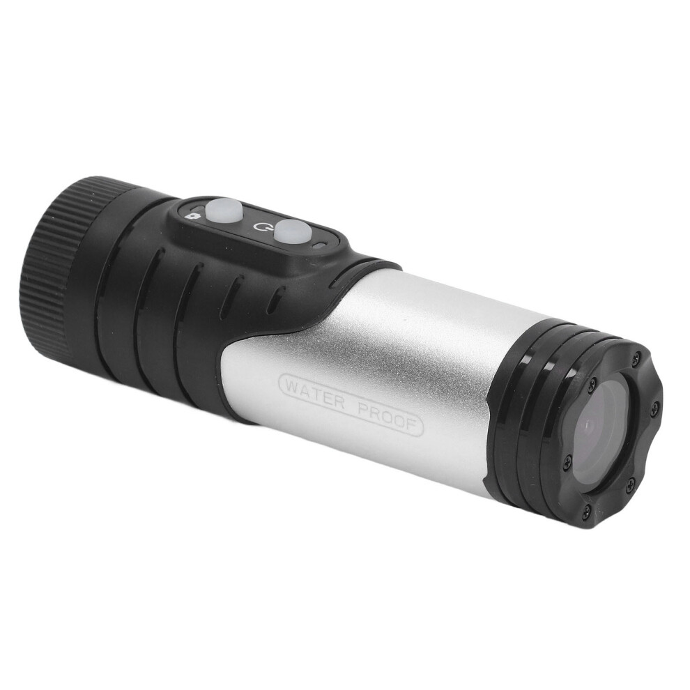 Hd 1080P Bike Helmet Camera Wifi Flashlight Waterproof Alloy 12Mp Silver 6931351968753