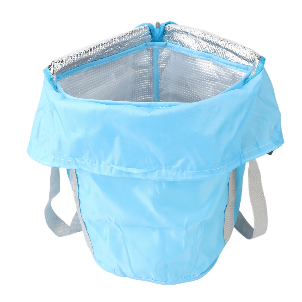 Blue Insulated Collapsible Foot Spa Tub - Easy Drain And Fold