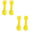 4 Pcs Ergonomic Plastic Dumbbells Hand Bars For Children Exercise 6