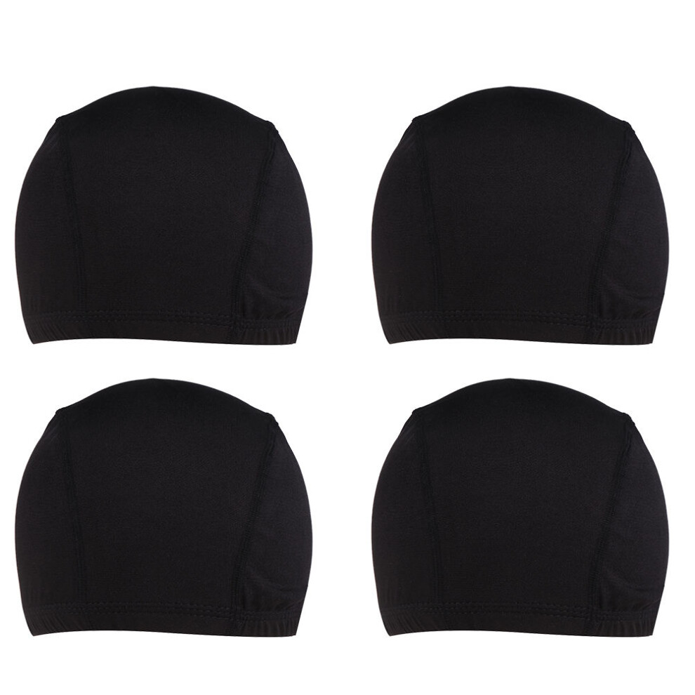 Villcase Unisex 12 Pcs Dome Wig Hairnet With Wide Elastic Band