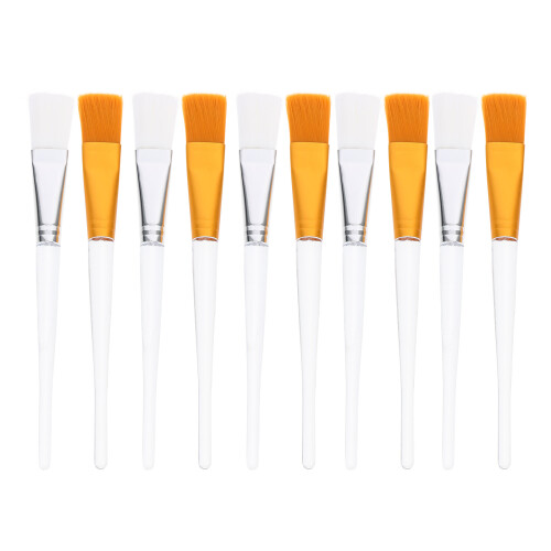 30 Pcs Clear Handle Brushes For Facial And Makeup Application