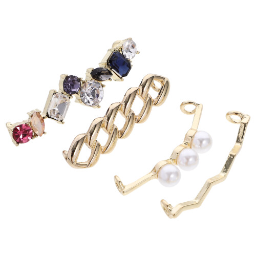12 Pcs Alloy Shoe Lace Decorations Assorted Colors