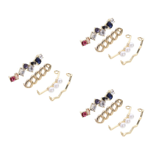12 Pcs Alloy Shoe Lace Decorations Assorted Colors 2