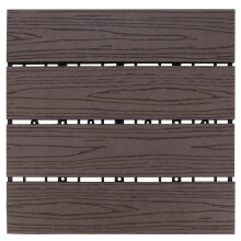 2 Pcs Wood Plastic Floor For Garden Splicing Decor