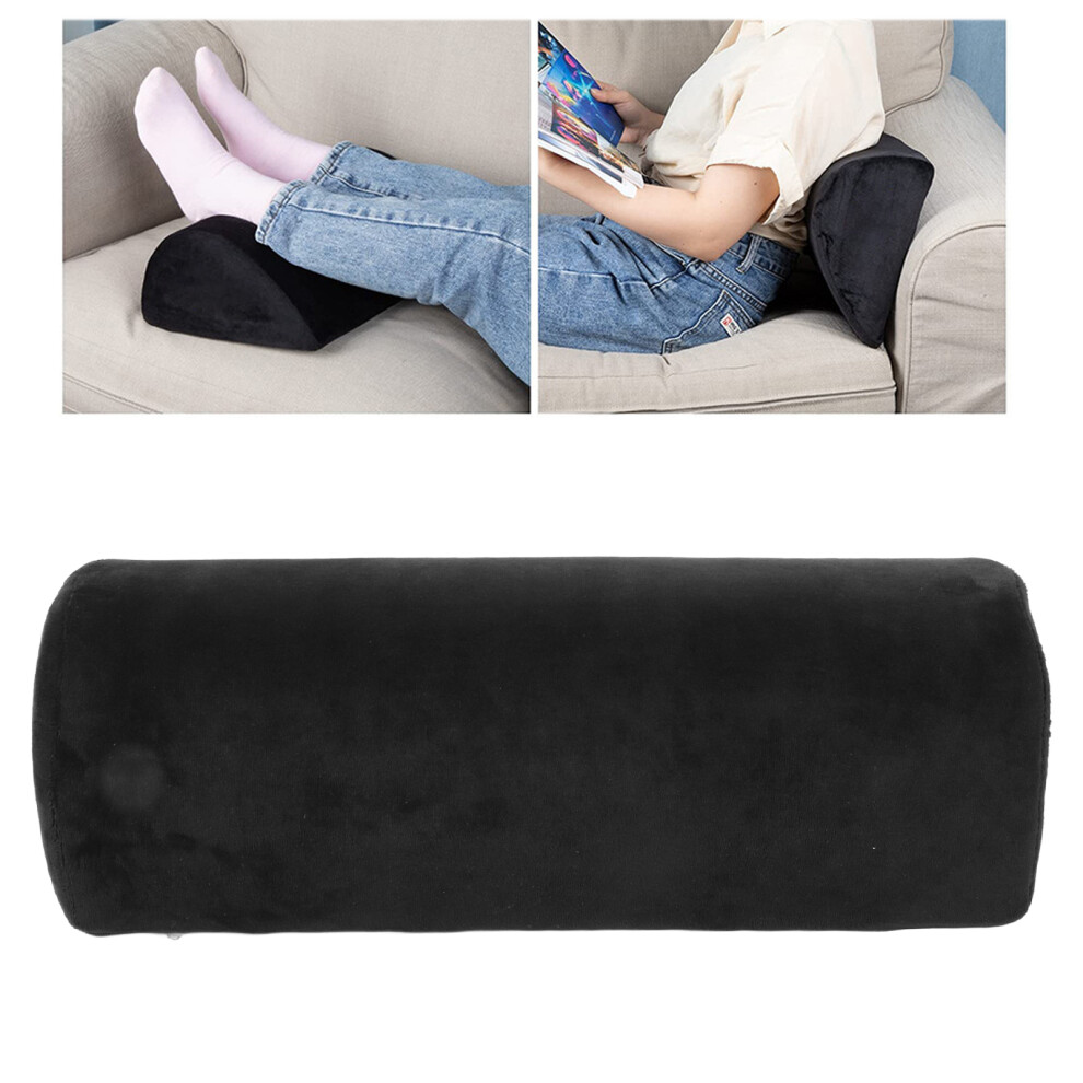 Ergonomic Lumbar Support Pillow with Washable Cotton Cover 50x20cm