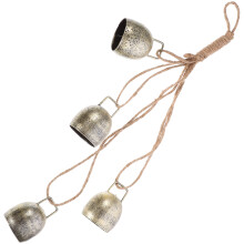 3Pcs Metal Hanging Cow Bell Vintage Rustic Craft Decoration