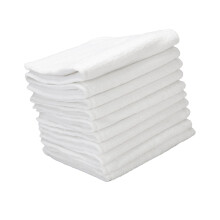 10Pcs Washable 3-Layers Baby Piss Mat Waterproof Cotton Pad White