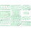 11 Pcs Green Transparent Expanded House Plan Template Geometric Rulers 1
