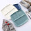 10 Inch Bone China Square Plate Three Compartments Dark Blue 9