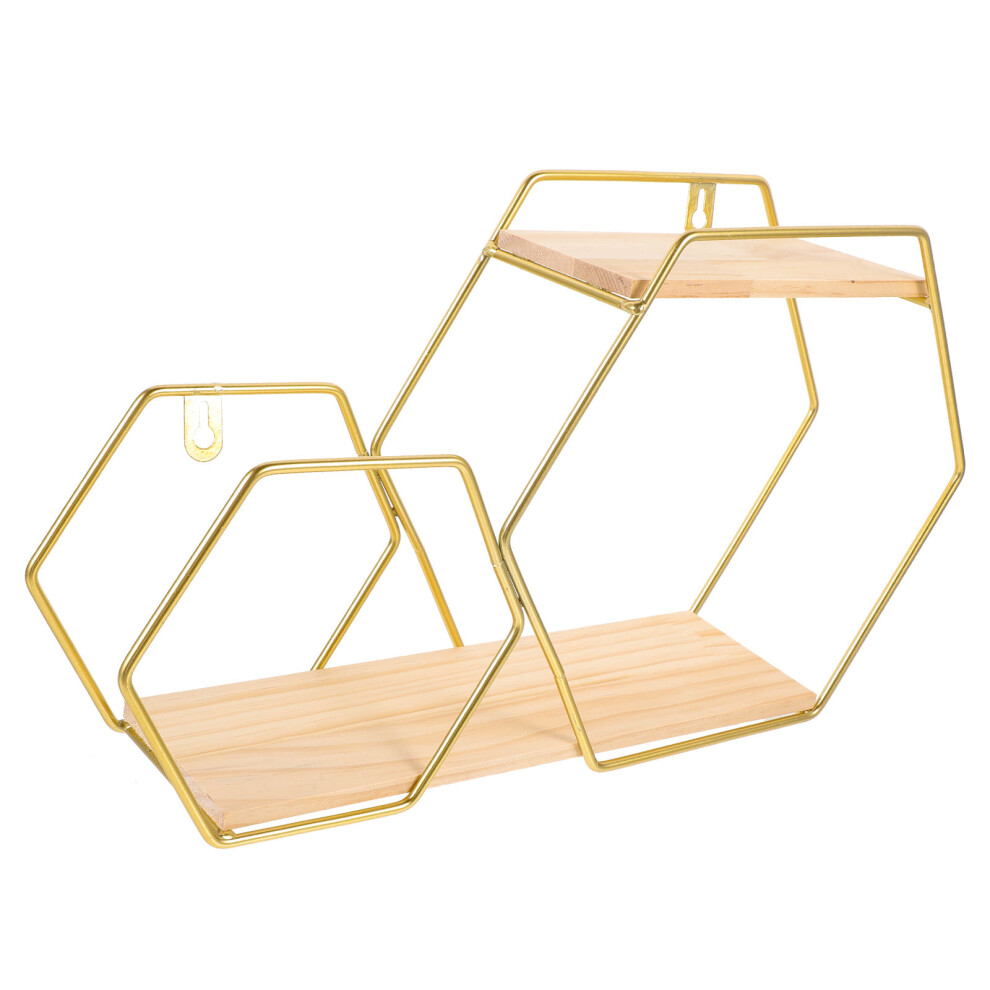 2Pcs Wall Floating Shelf For Bedroom Display And Sundries Storage 032541584237