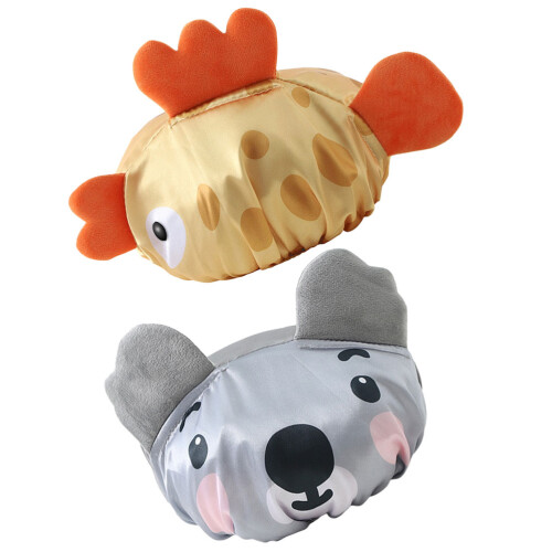 2Pcs Kids Shower Hat Washable Bath Cap For Children 1
