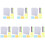 7 Sets Alphabetic Number Templates Plastic Abc Stencils Ruler 2