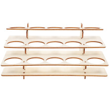 4Pcs Wooden Paint Rack Storage Stand For Ink Bottles And Pigments
